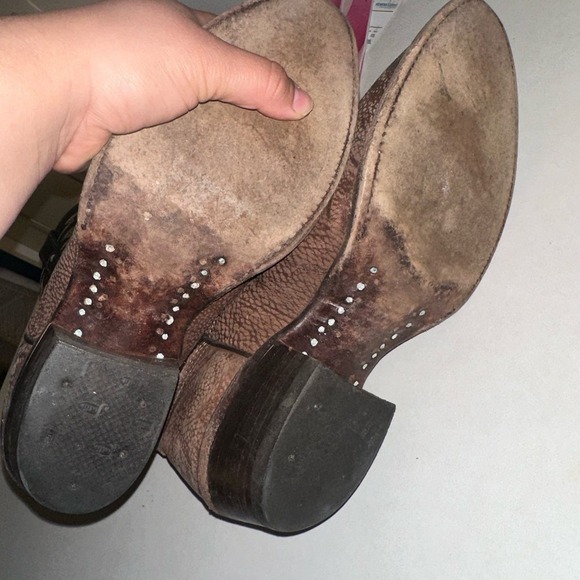 Mens justin cowboy‎ boots sz 8.5 - Picture 6 of 6